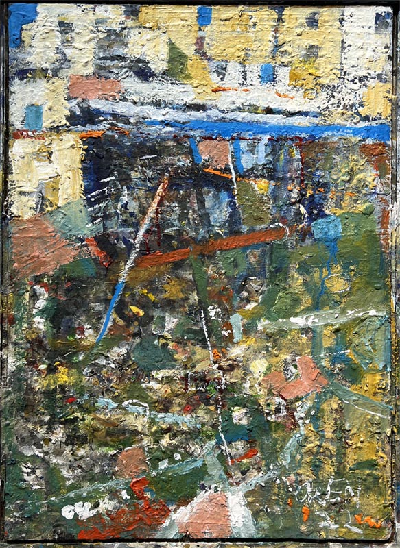 45. 40 year old palette transformed 66 x 78cm